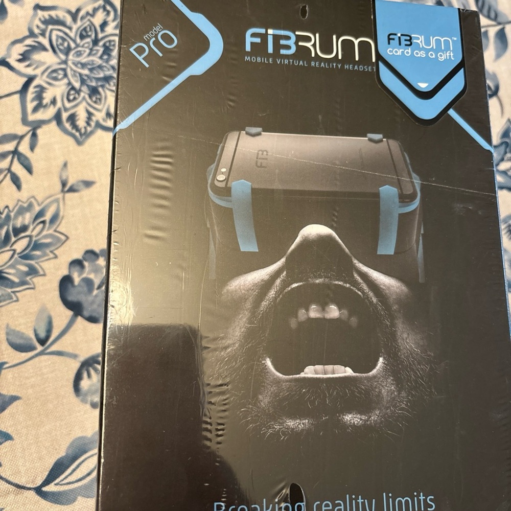 Smartphone VR Headset Black and Blue Immersive Experience